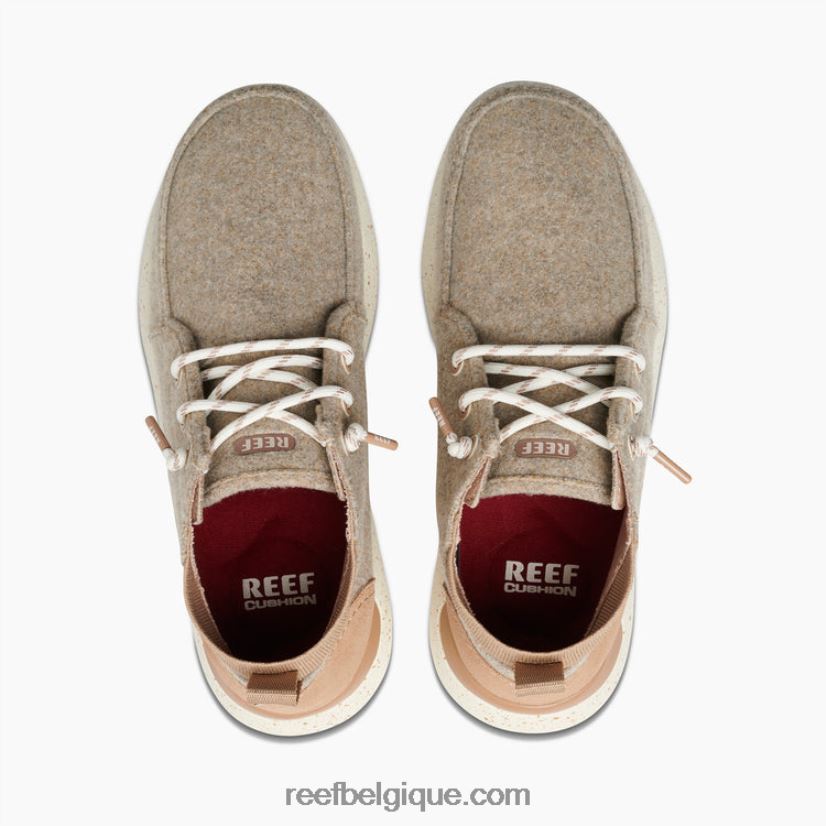 Hommes Reef laine beige bonnet blanc 2H4Z0V514