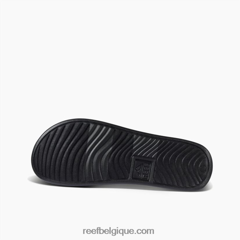 Hommes Reef gris noir une diapositive 2H4Z0V460