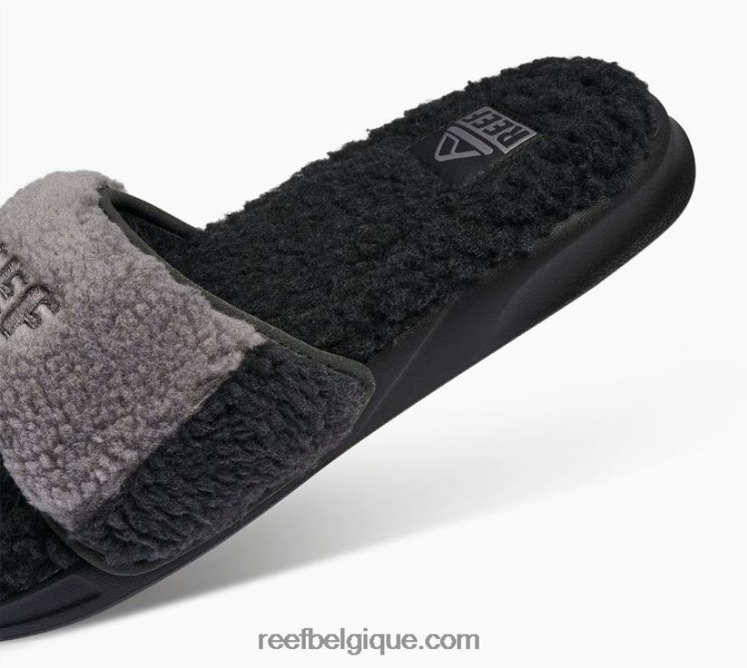 Hommes Reef gris noir une diapositive 2H4Z0V460