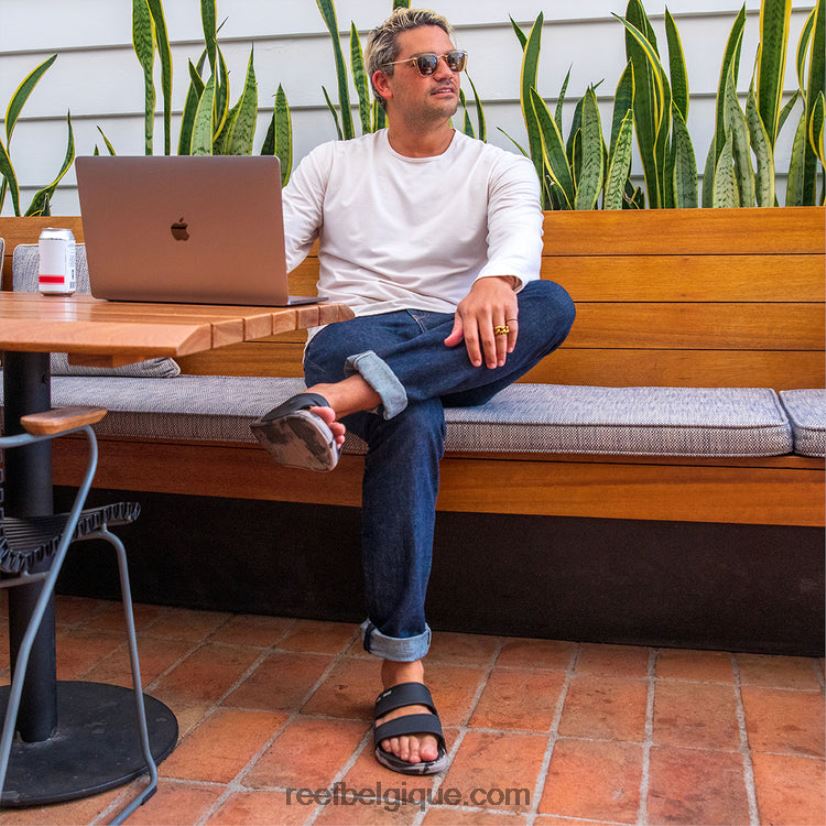 Hommes Reef marbre noir/taupe oasis doubler 2H4Z0V341