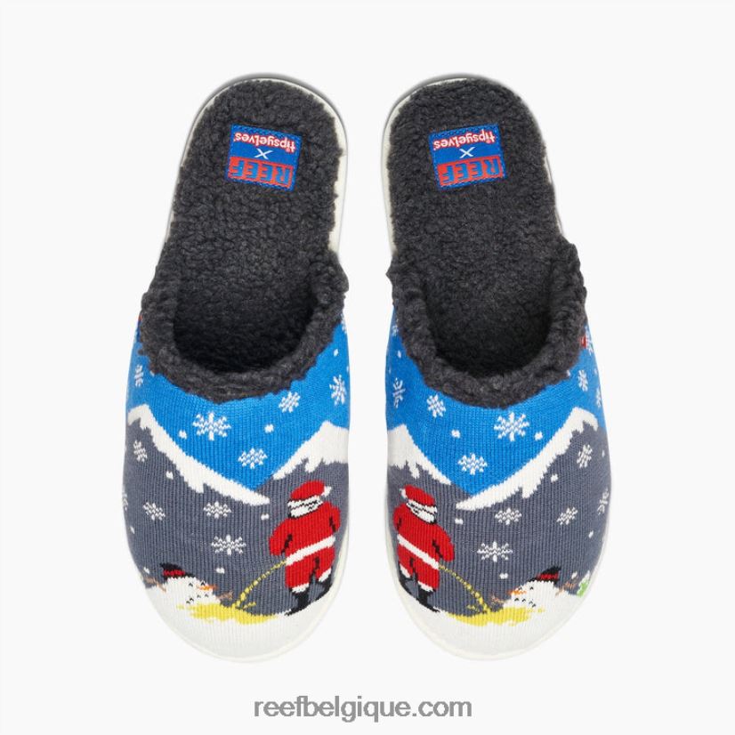 Hommesbonhomme de neige qui fond pantoufles de récif x elfes ivres 2H4Z0V551