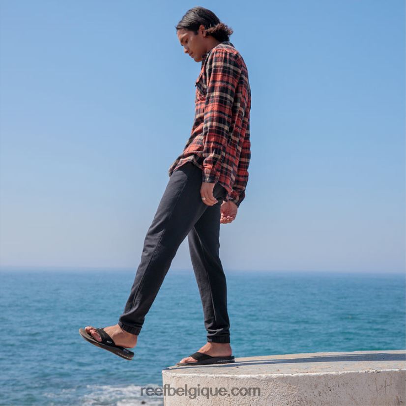 Hommes Reef Noir argent attiser 2H4Z0V323