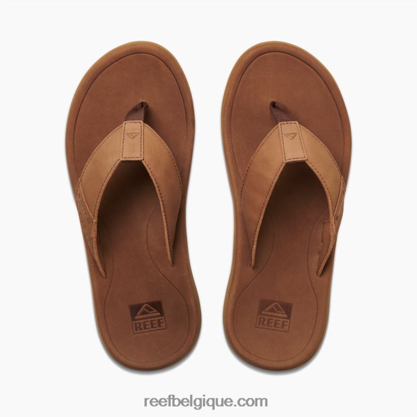 Hommes Reef brun cuir santa ana 2H4Z0V351