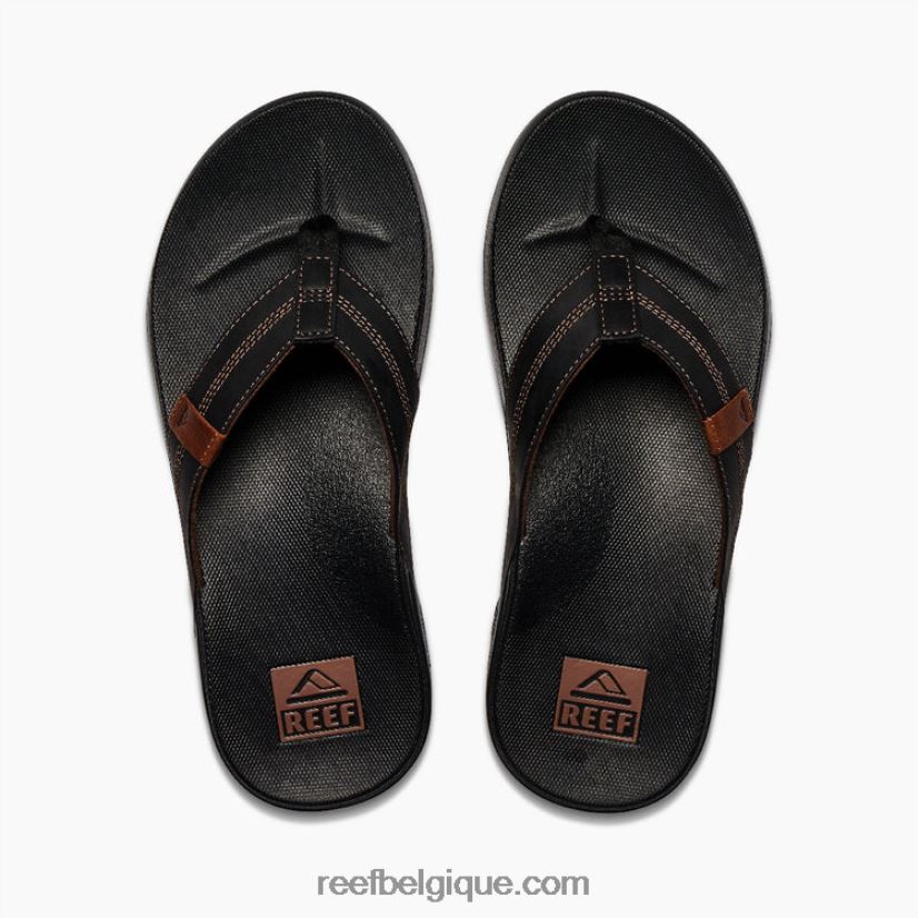 Hommes Reef café noir coussin cuir fantôme 2H4Z0V370