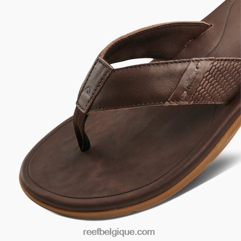 Hommes Reef marron foncé cuir santa ana 2H4Z0V365