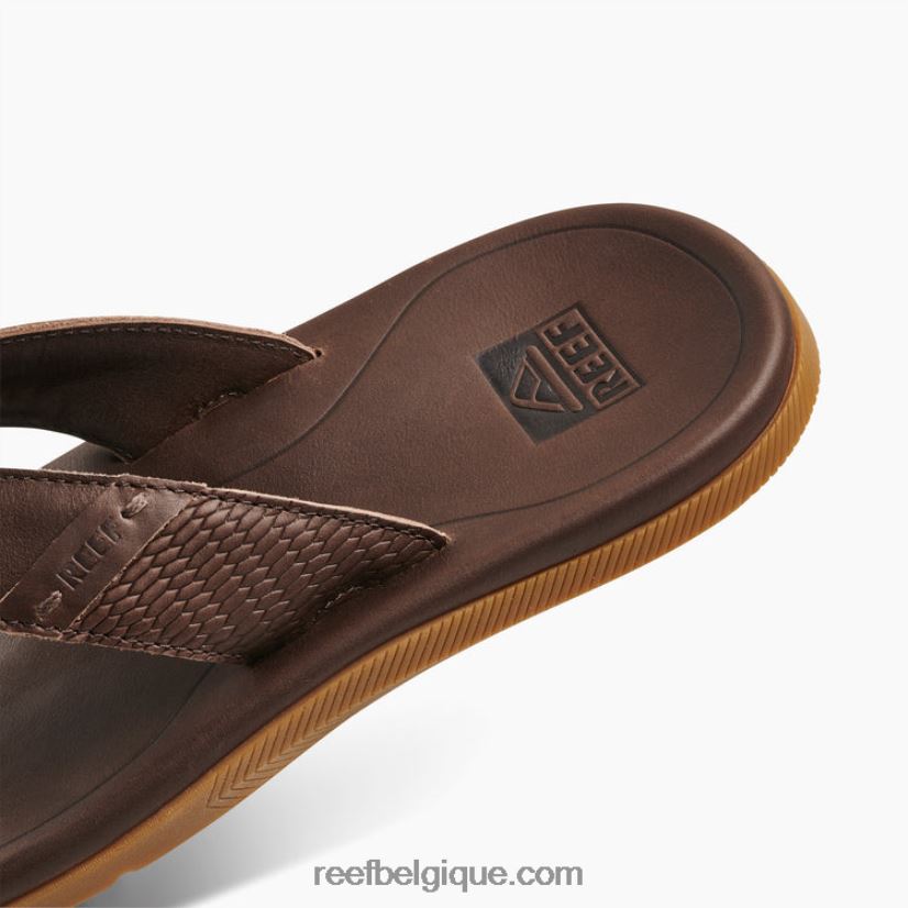 Hommes Reef marron foncé cuir santa ana 2H4Z0V365