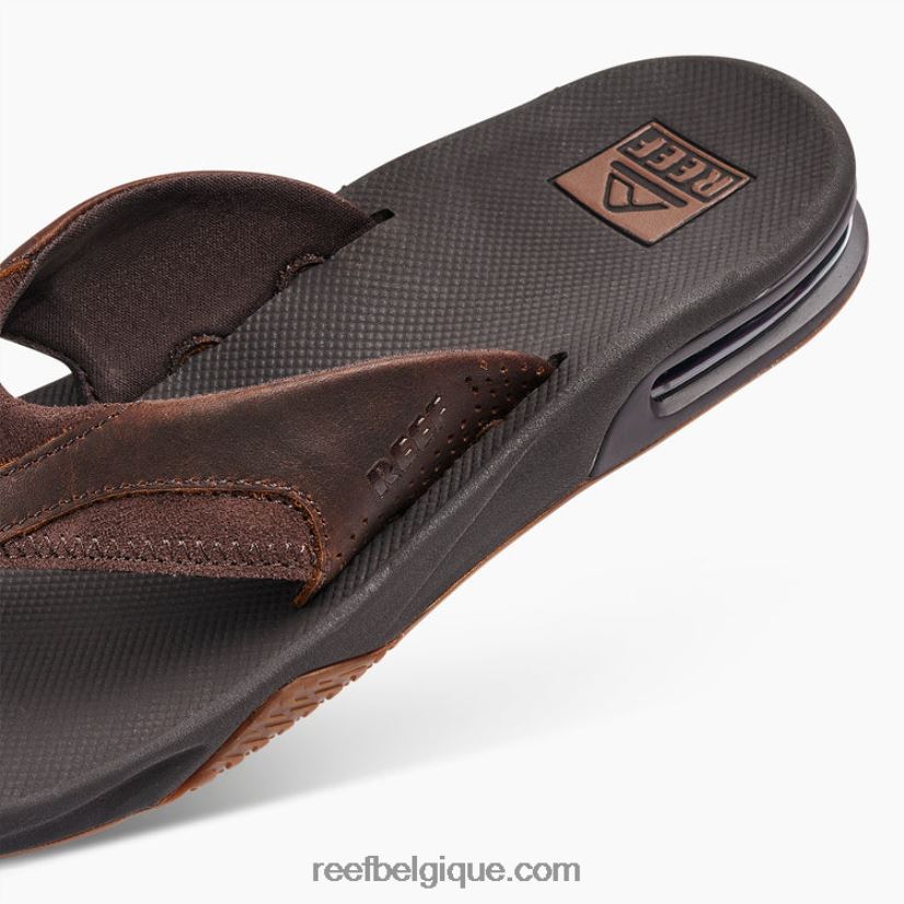 Hommes Reef marron foncé éventail en cuir 2H4Z0V336