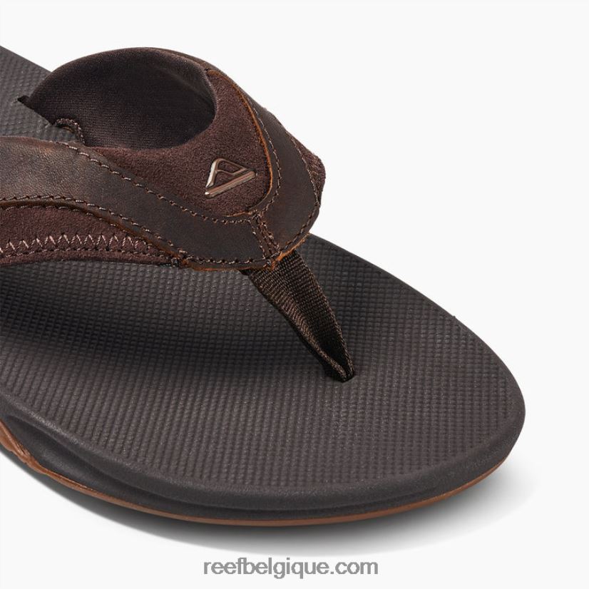 Hommes Reef marron foncé éventail en cuir 2H4Z0V336
