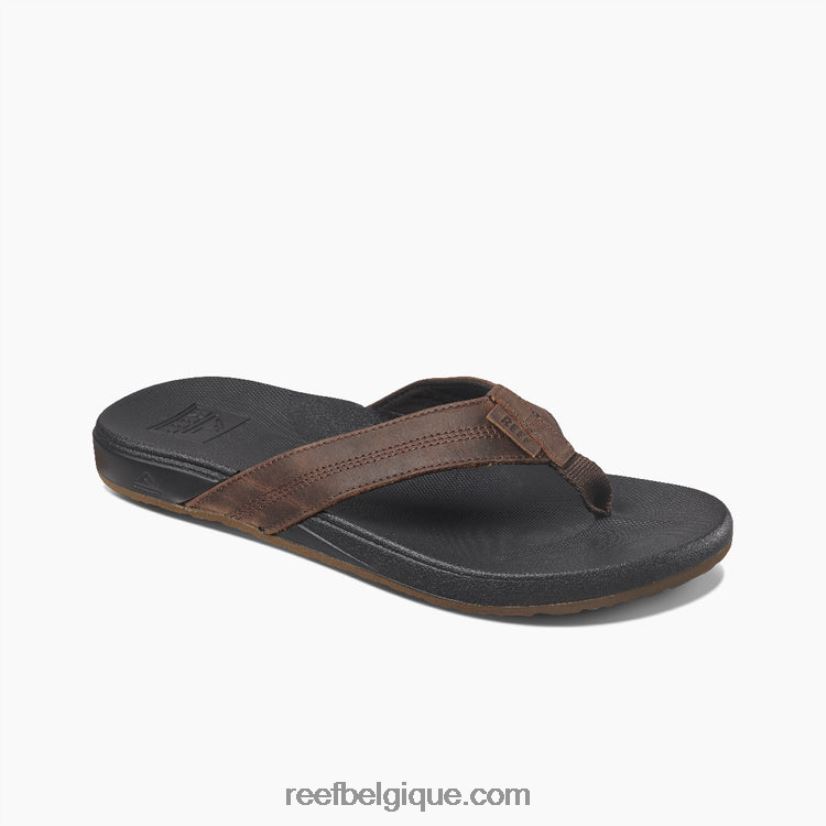 Hommes Reef noir marron coussin cuir fantôme 2H4Z0V333