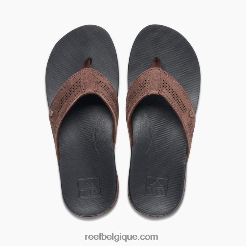 Hommes Reef noir marron coussin luxe 2H4Z0V360