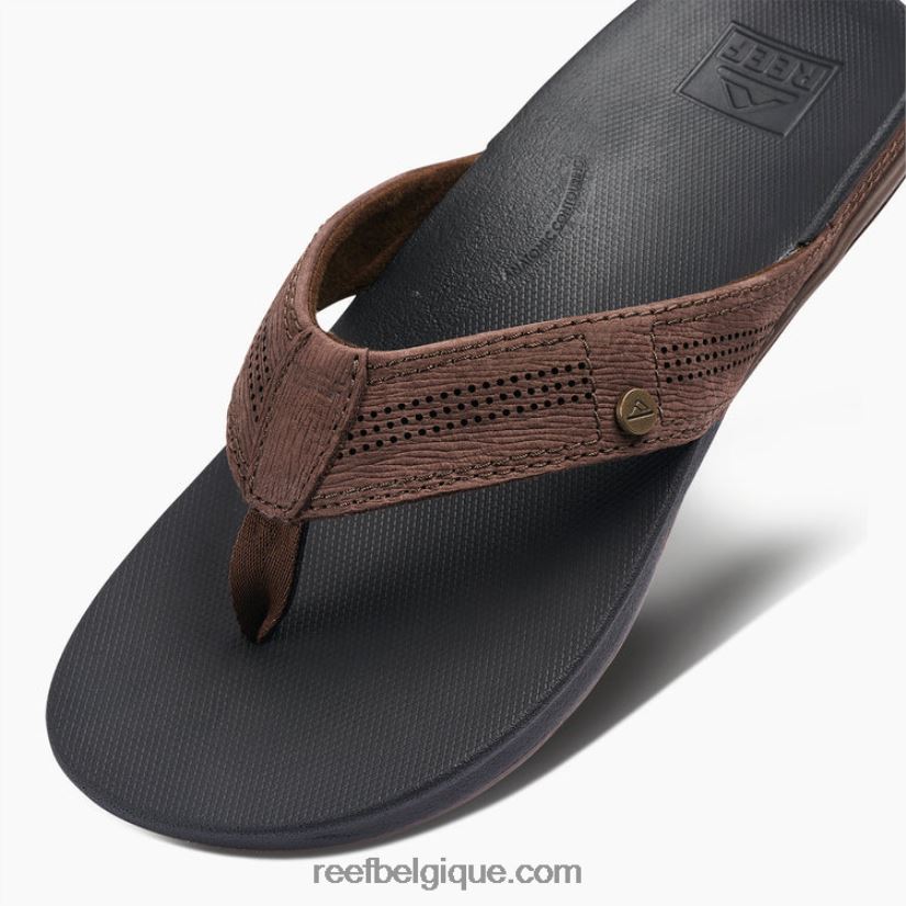 Hommes Reef noir marron coussin luxe 2H4Z0V360