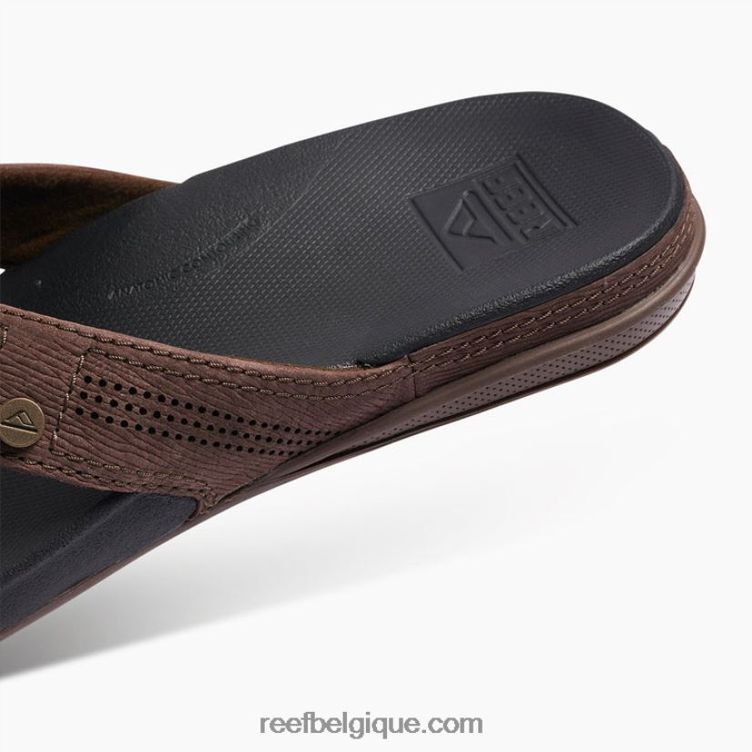 Hommes Reef noir marron coussin luxe 2H4Z0V360