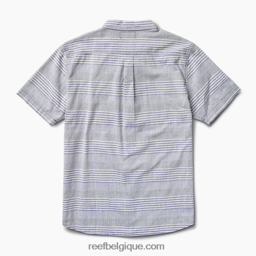 Hommes Reef Bleu indigo manny chemise à manches courtes 2H4Z0V638