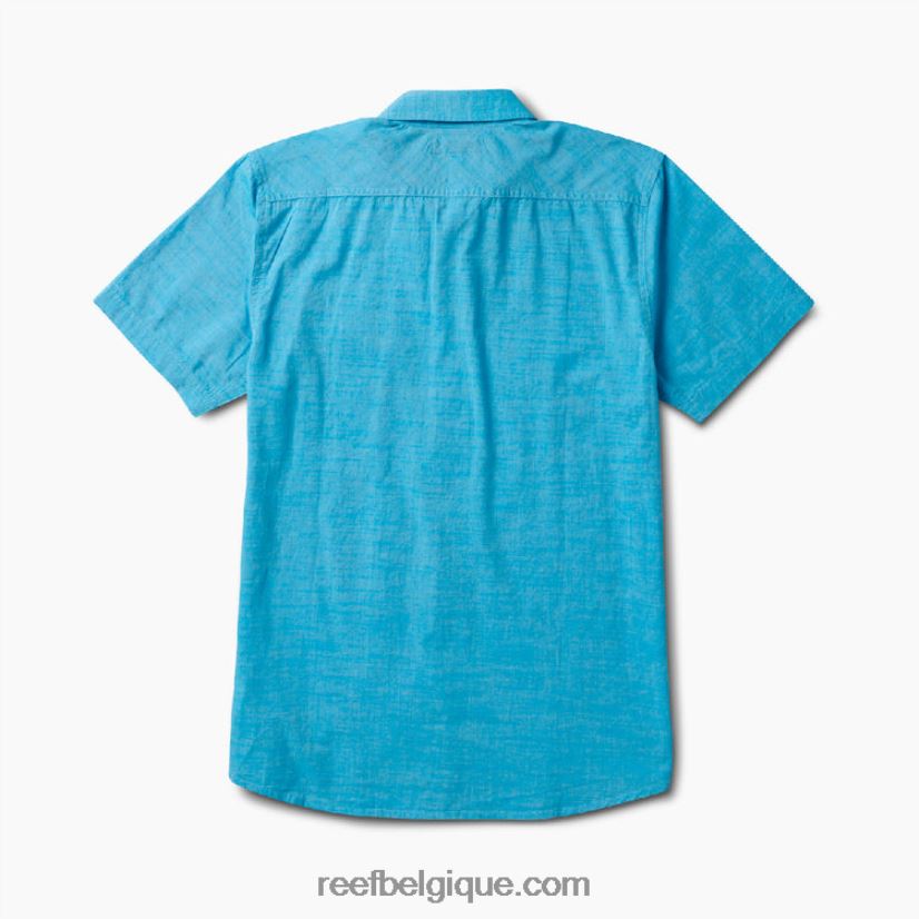 Hommes Reef bleu ciel étoilé chemise à manches courtes 2H4Z0V643
