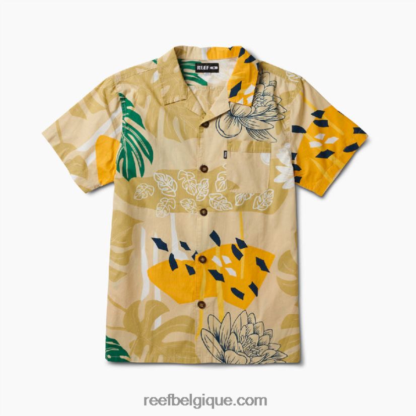 Hommes Reef brouillard chemise à manches courtes otis 2H4Z0V660