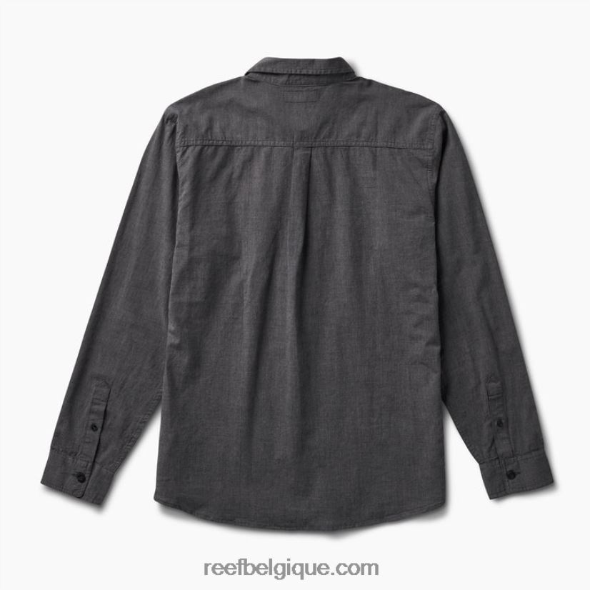 Hommes Reef caviar chemise à manches longues stuart 2H4Z0V651