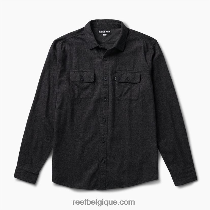 Hommes Reef caviar flanelle rask à manches longues 2H4Z0V666