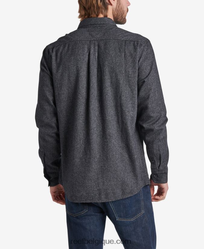 Hommes Reef caviar flanelle rask à manches longues 2H4Z0V666