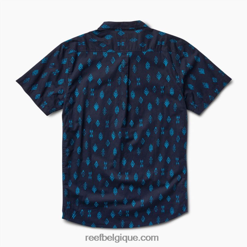 Hommes Reef ciel de nuit chemise à manches courtes travis 2H4Z0V649