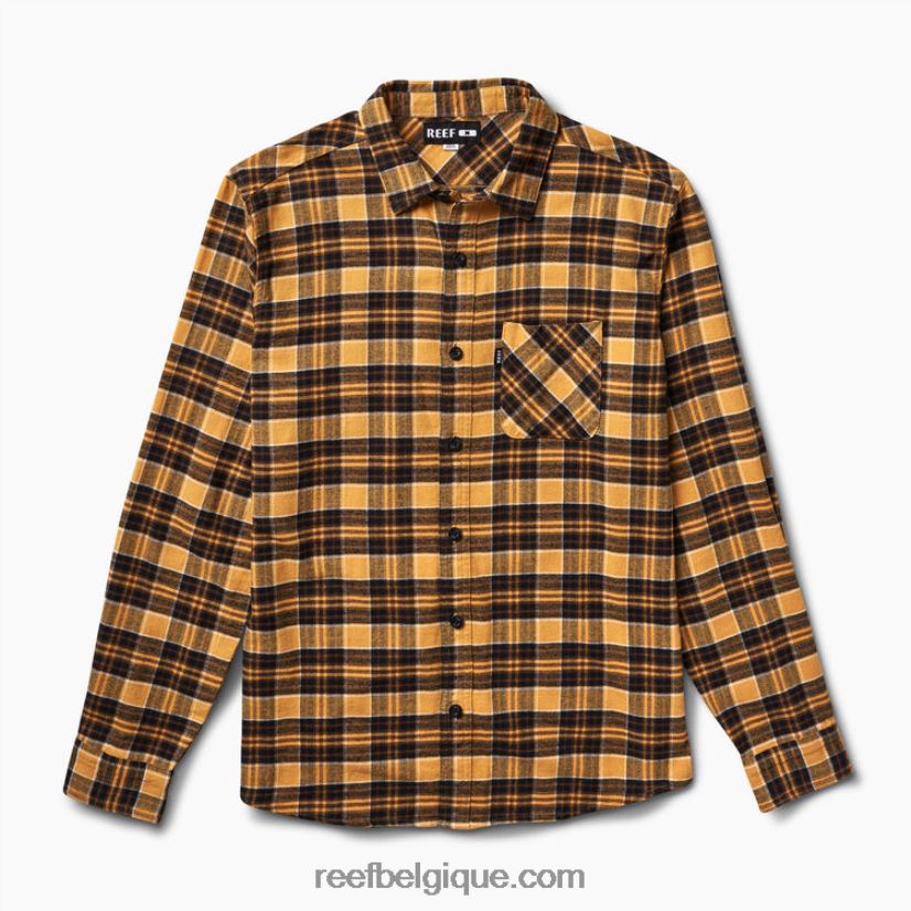 Hommes Reef falaise de chêne chemise en flanelle à manches longues kosma 2H4Z0V667