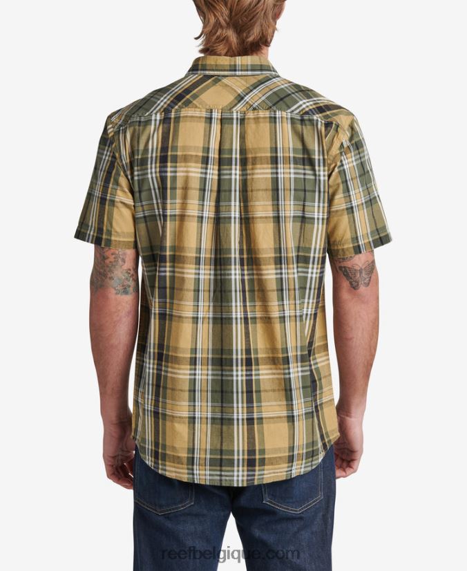 Hommes Reef graine de fenouil chemise tissée à manches courtes pardy 2H4Z0V662
