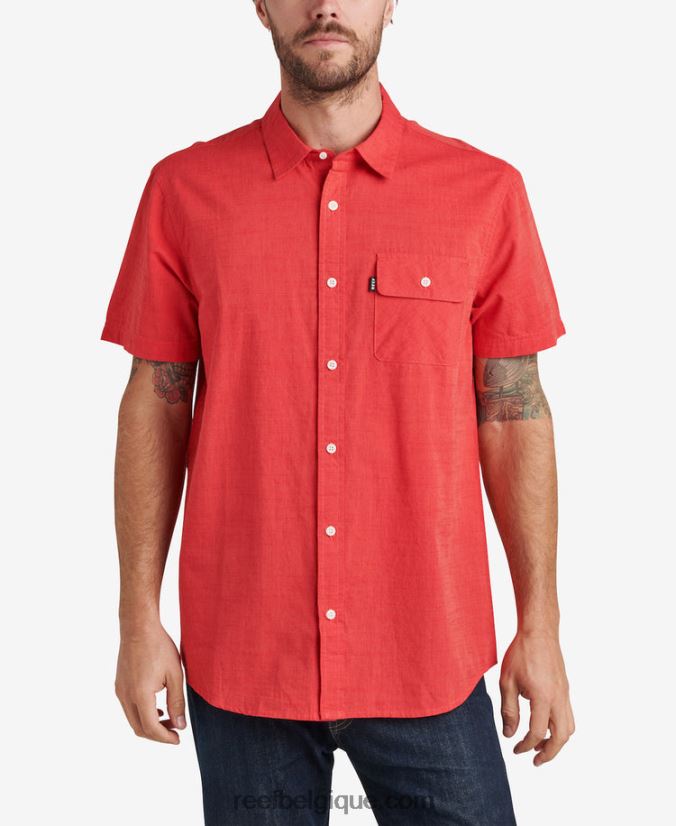 Hommes Reef hibiscus chemise à manches courtes 2H4Z0V646