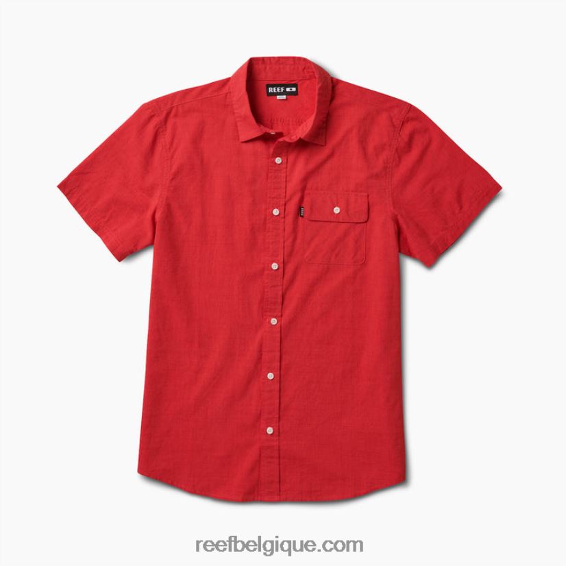 Hommes Reef hibiscus chemise à manches courtes 2H4Z0V646