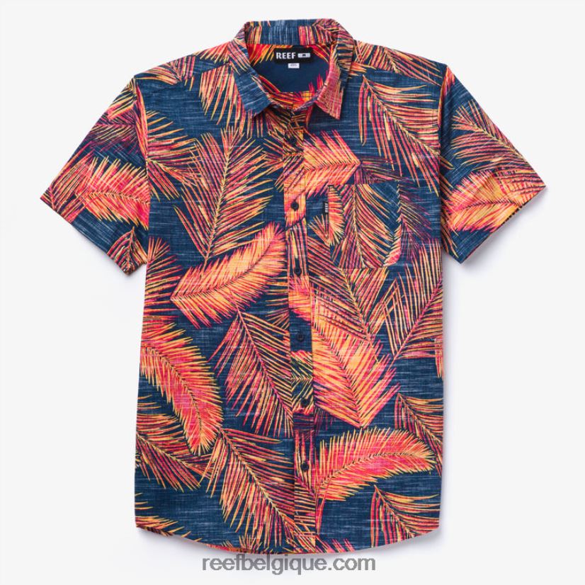 Hommes Reef hibiscus chemise à manches courtes daintree 2H4Z0V634