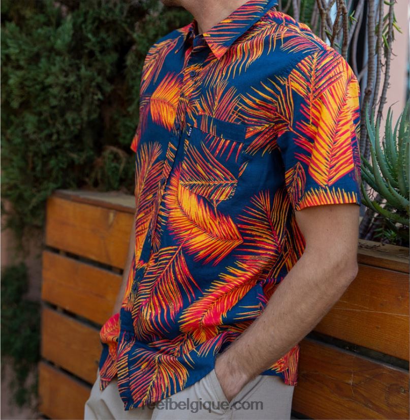 Hommes Reef hibiscus chemise à manches courtes daintree 2H4Z0V634