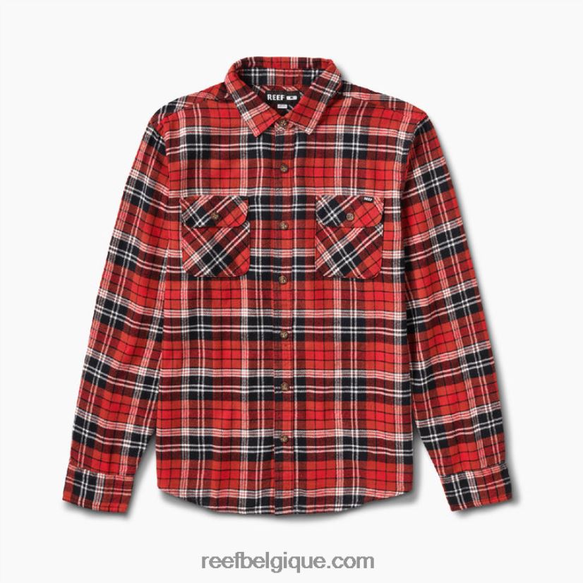 Hommes Reef piment chemise tissée en flanelle bisbee 2H4Z0V664