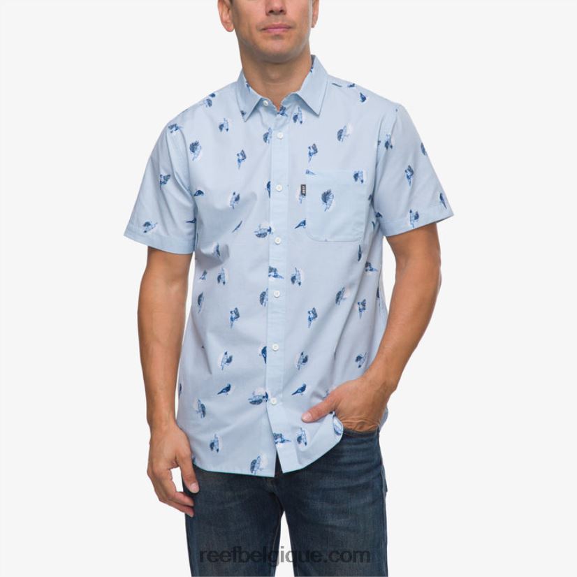 Hommes Reef route aérienne chemise à manches courtes 2H4Z0V654