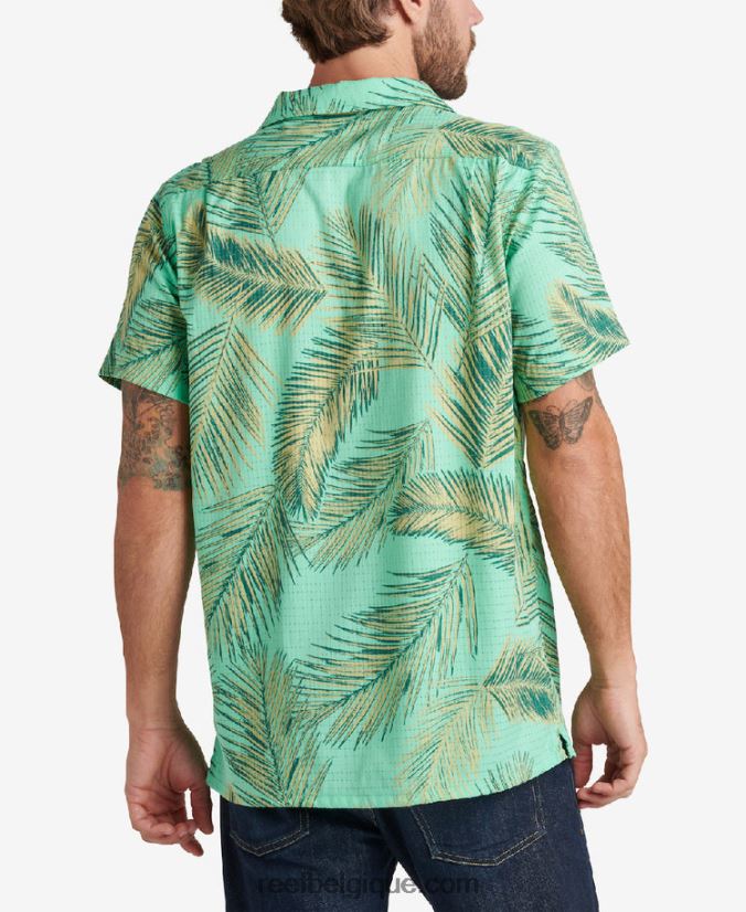 Hommes Reef vert électrique chemise à manches courtes peters 2H4Z0V668