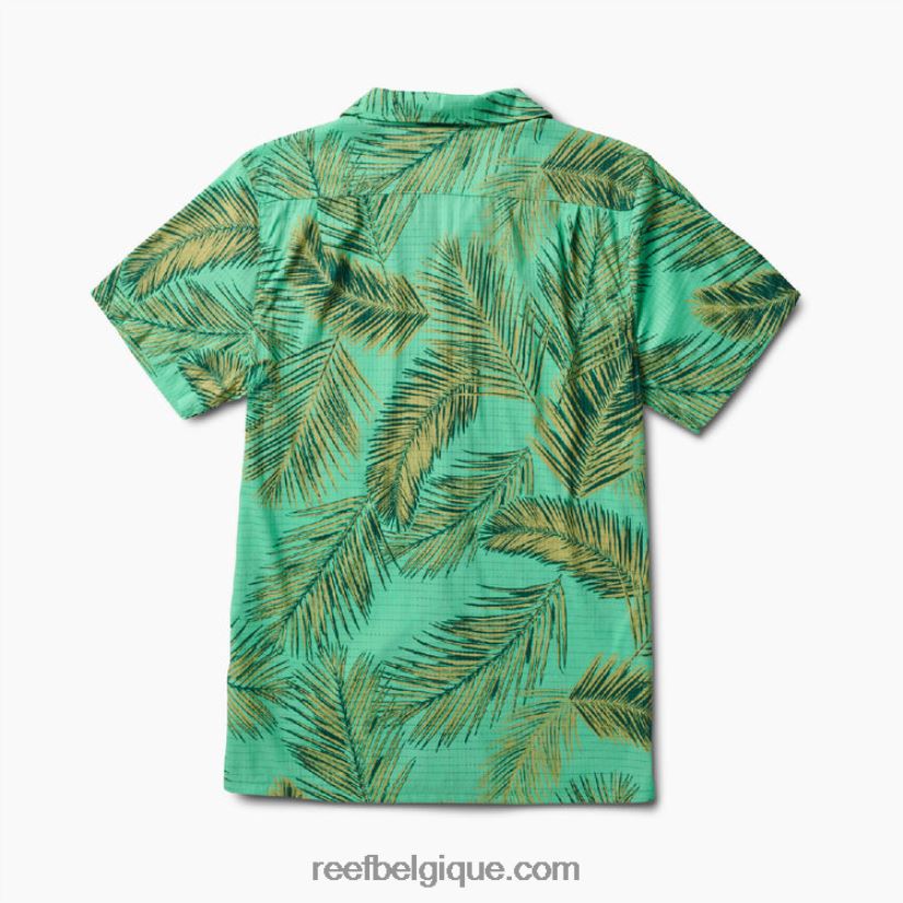 Hommes Reef vert électrique chemise à manches courtes peters 2H4Z0V668