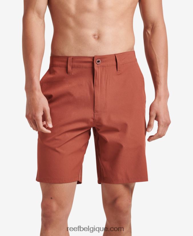 Hommes Reef acajou short de marche hybride medford 19" 2H4Z0V677
