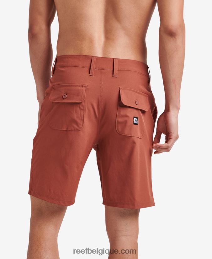 Hommes Reef acajou short de marche hybride medford 19