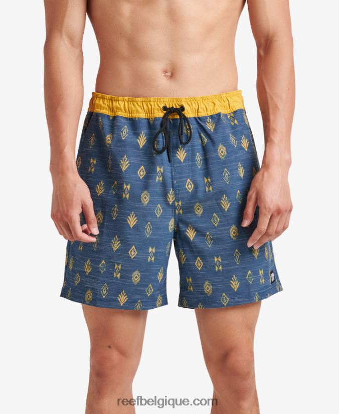 Hommes Reef insigne bleu billy volley short 17" 2H4Z0V702