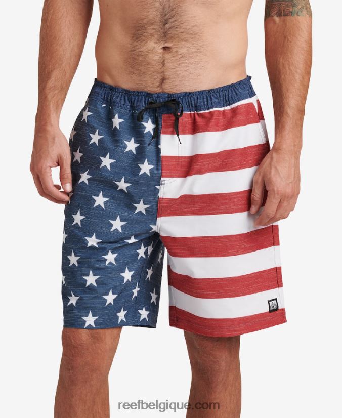 Hommes Reef insigne bleu hancock planche courte 18" 2H4Z0V680