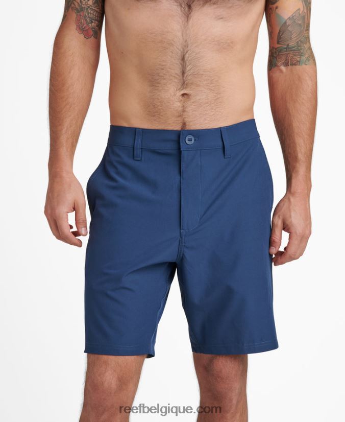 Hommes Reef insigne bleu short de marche hybride medford 19" 2H4Z0V683