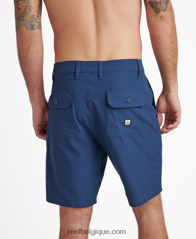 Hommes Reef insigne bleu short de marche hybride medford 19