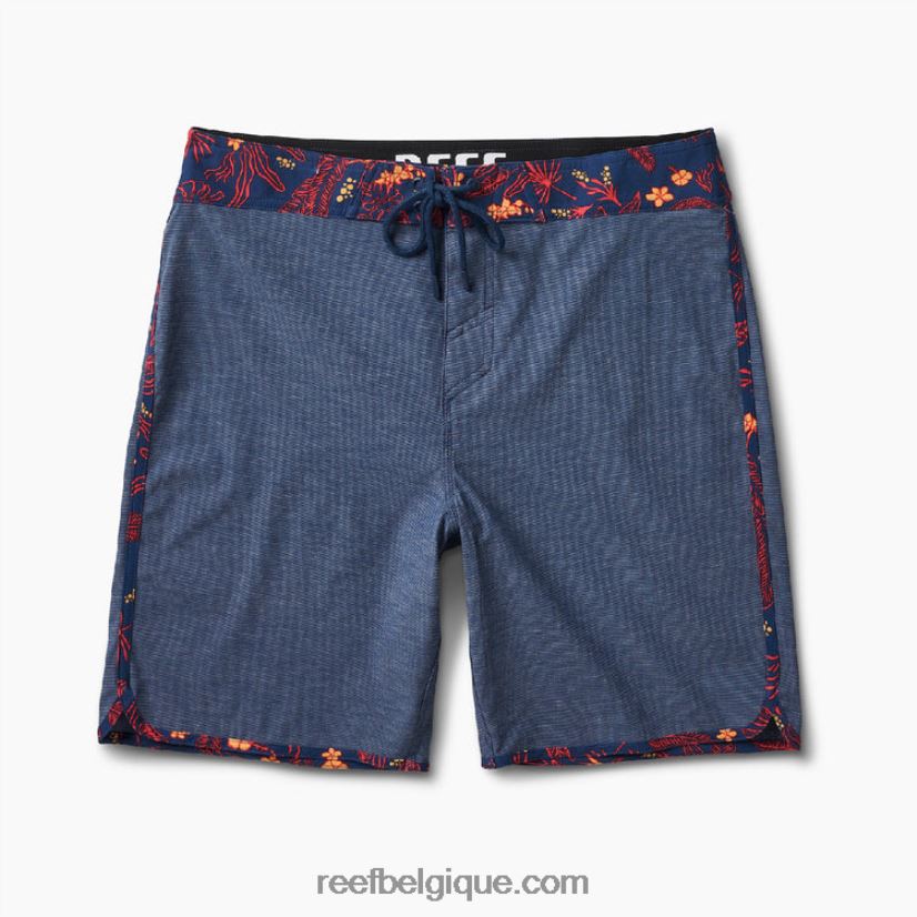 Hommes Reef insigne bleu short de planche stryker 19