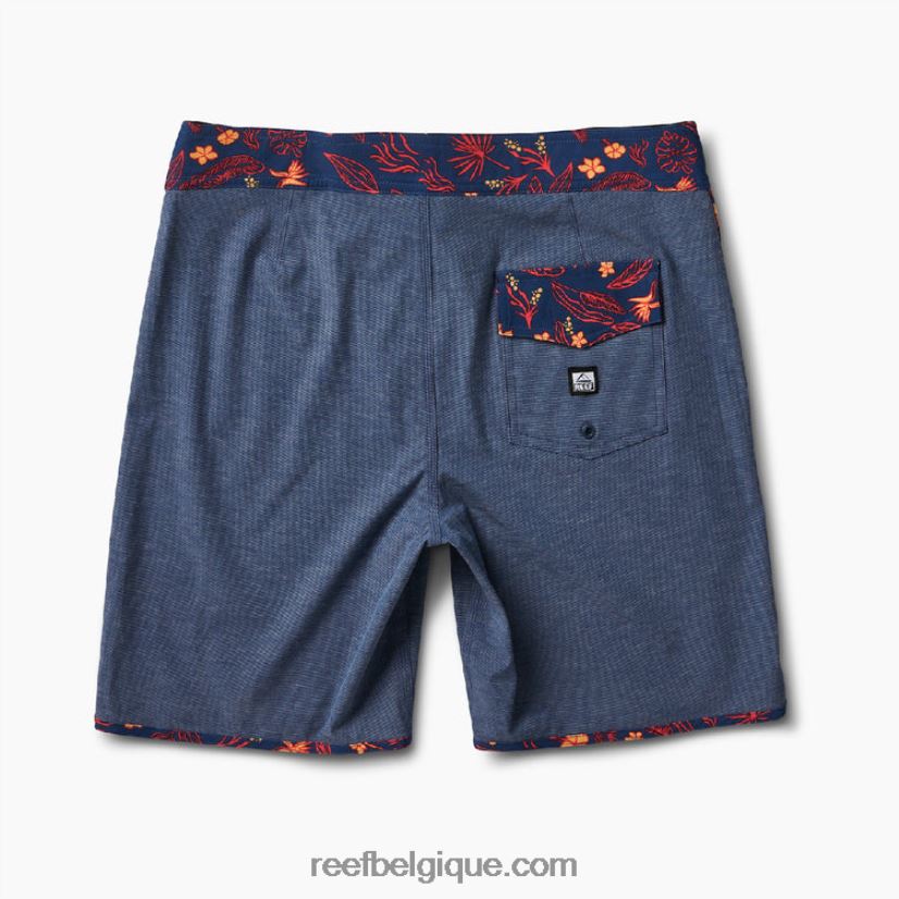 Hommes Reef insigne bleu short de planche stryker 19