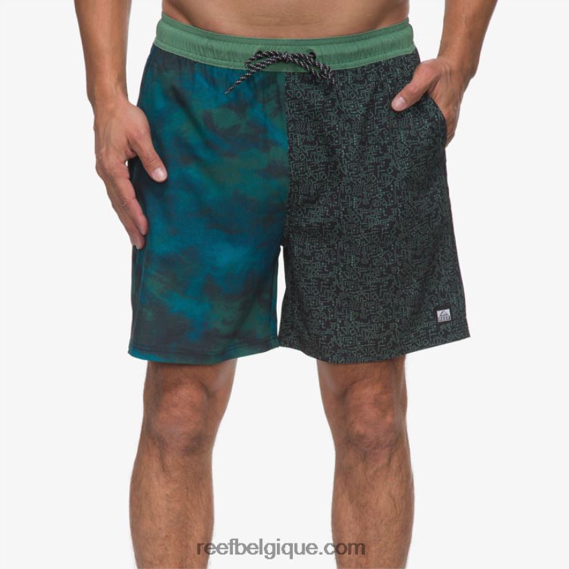Hommes Reef lierre noir elliot taille élastique board short 17" 2H4Z0V700
