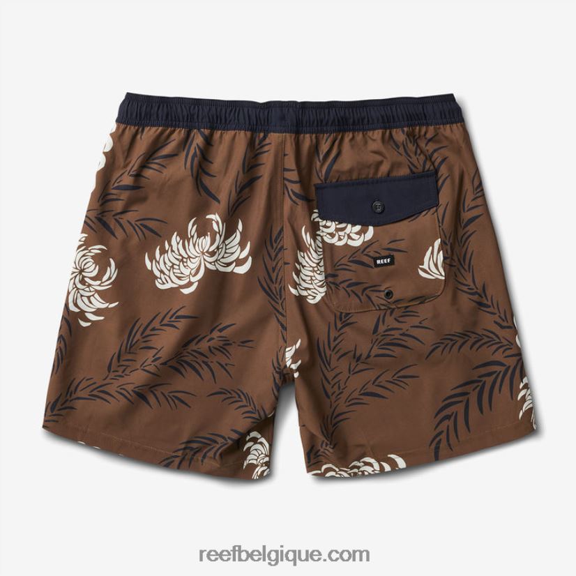 Hommes Reef olive foncé john volley short 17