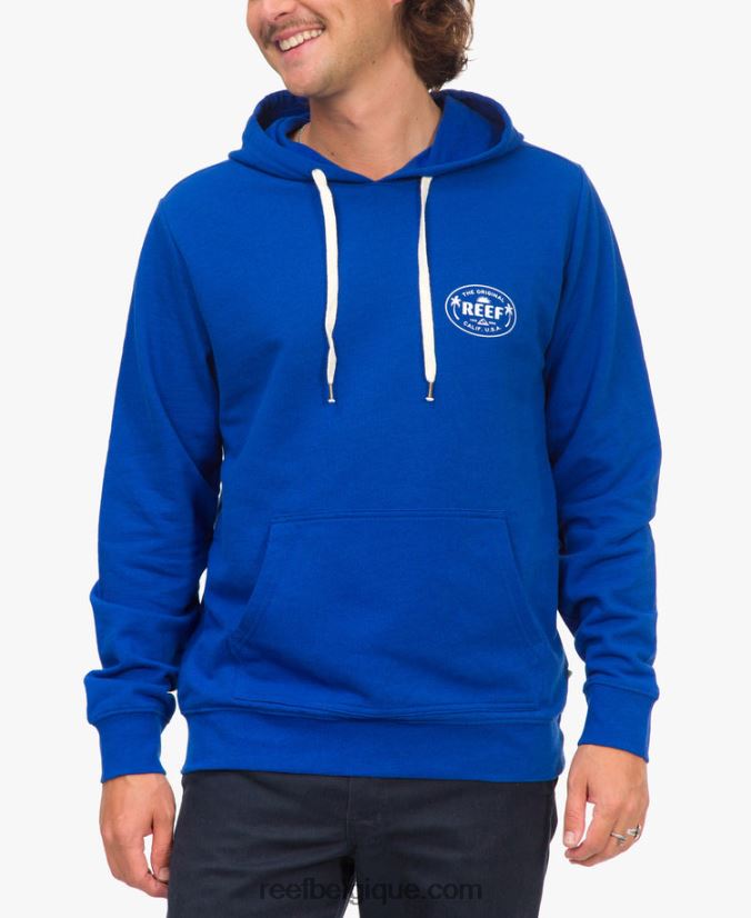 Hommes Reef bleu cobalt sweat à capuche fraser 2H4Z0V742