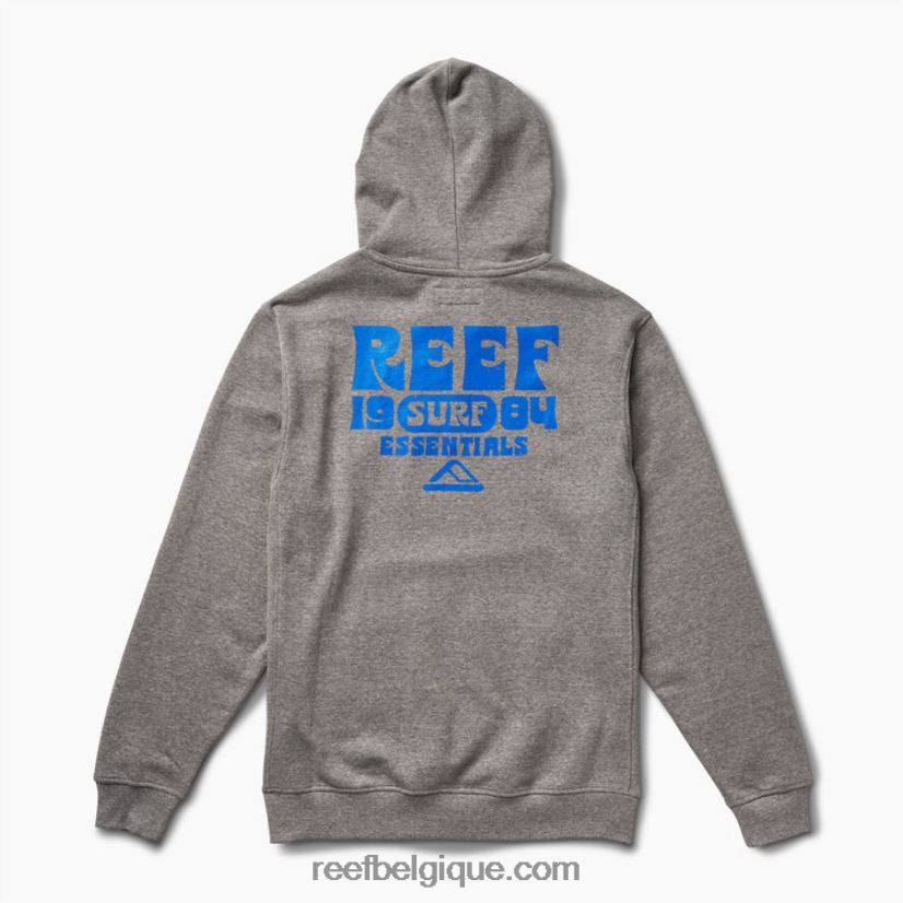 Hommes Reef gris acier carland sweat à capuche 2H4Z0V743