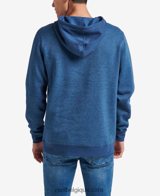 Hommes Reef insigne bleu sweat à capuche station 2H4Z0V731