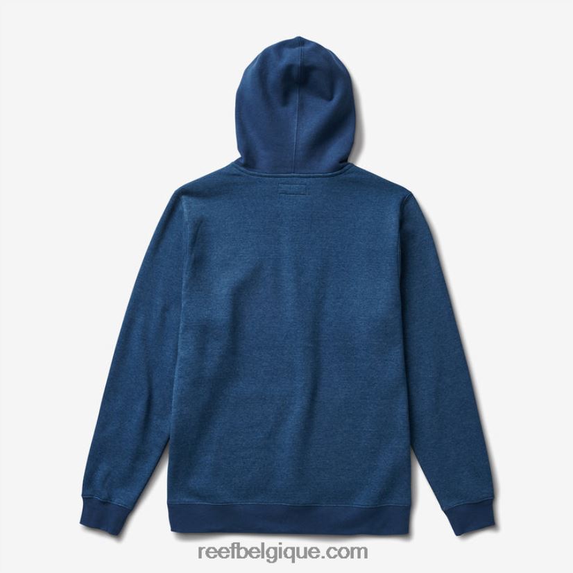 Hommes Reef insigne bleu sweat à capuche station 2H4Z0V731