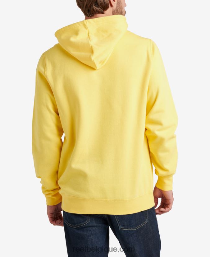 Hommes Reef jaune primevère pull à capuche basique 2H4Z0V736