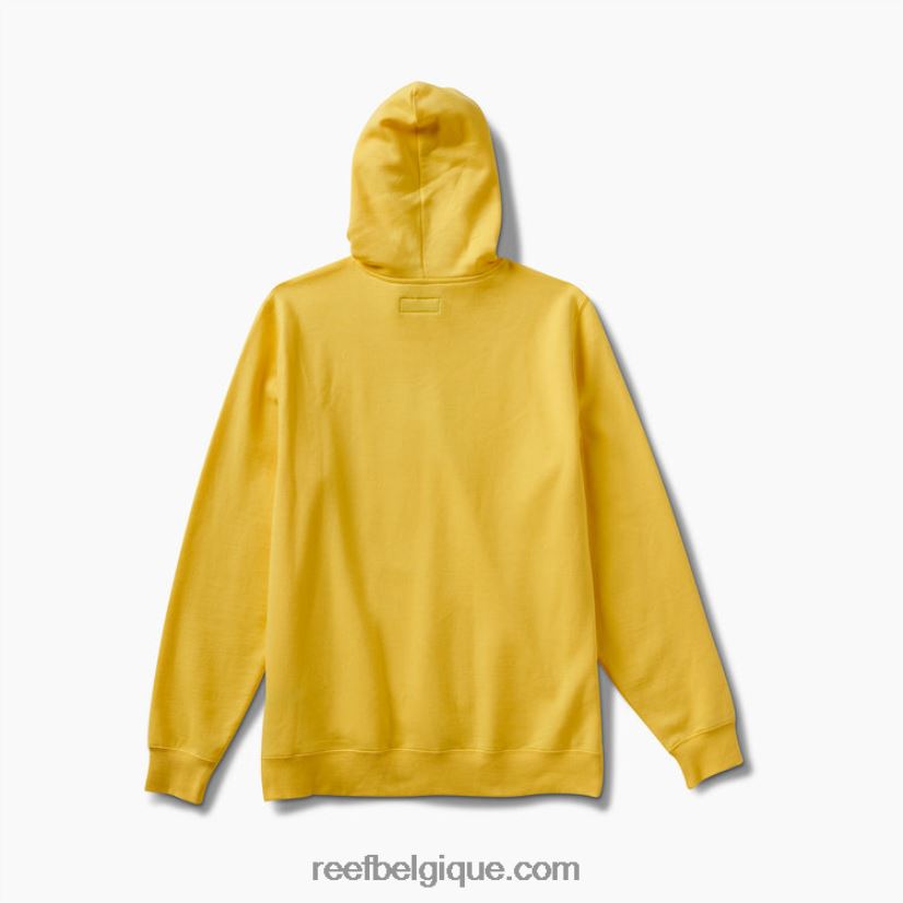 Hommes Reef jaune primevère pull à capuche basique 2H4Z0V736
