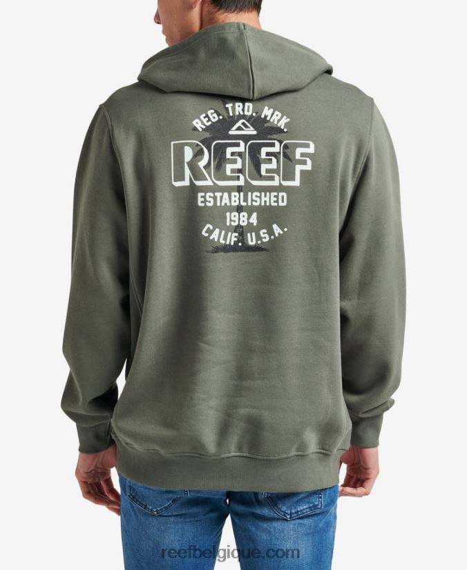 Hommes Reef thym sweat à capuche bora 2H4Z0V732